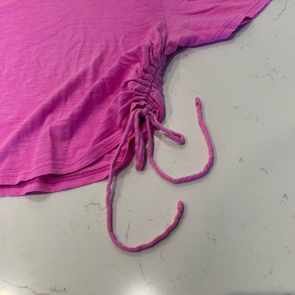 Pink Ruched Women’s Top - Picture 3 of 5